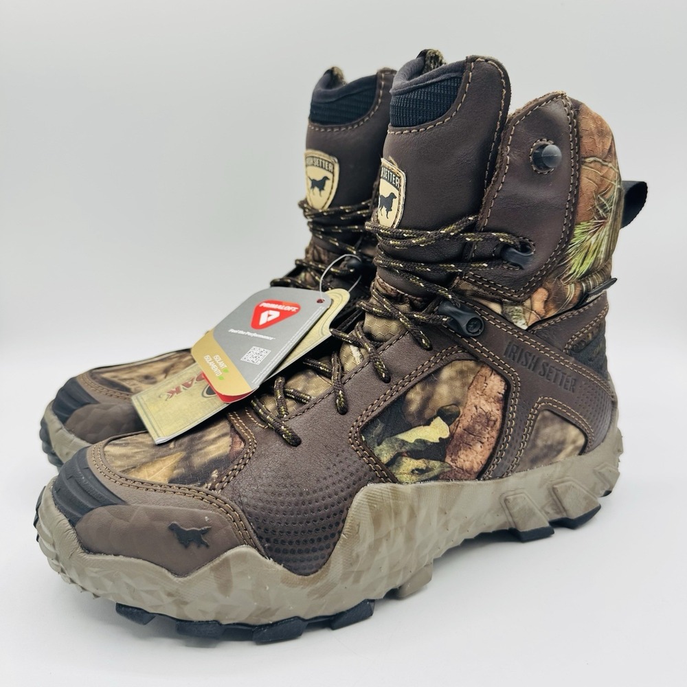Irish Setter Vaprtrek Boots Women's Size 7 W‎ Wide Mossy Oak